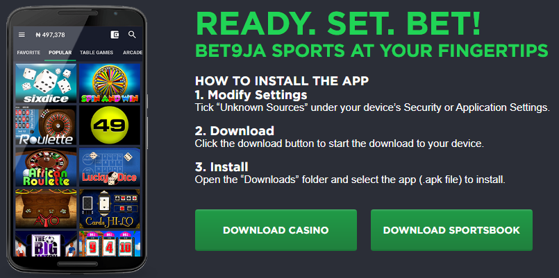 Bet9ja Mobile App